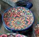 Салатница с ручкой 20,5см&times;15,5см&times;6см, 500мл Olens &laquo;Рисованная синяя&raquo;, 8030-454 8030-454 фото 1