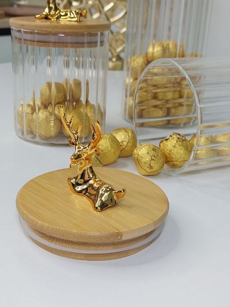 Банка Olens "Прозорий олень", 9*10 см 500 мл, 102-649 102-649 фото