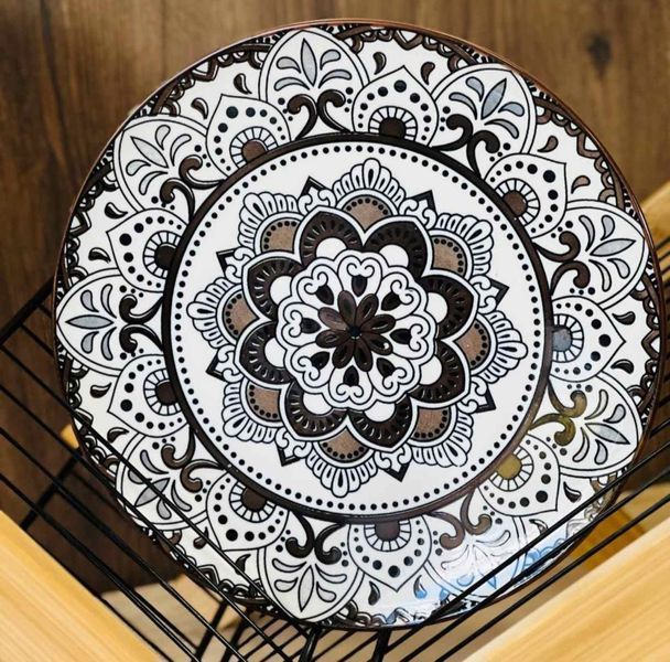 Тарелка коричневая 21,5см&times;2см Olens &laquo;Тригорье&raquo;, 102-607-3 102-607-3 фото