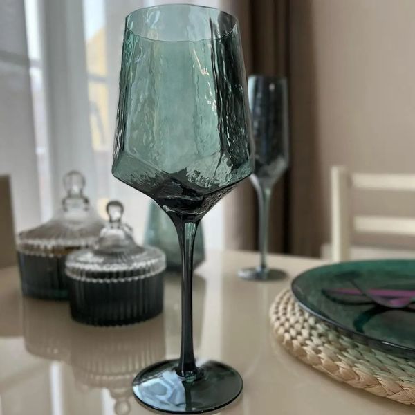 Келих для вина, Olens "Дзеркальна бірюза" 600 мл, 374018-1 1874014520 фото
