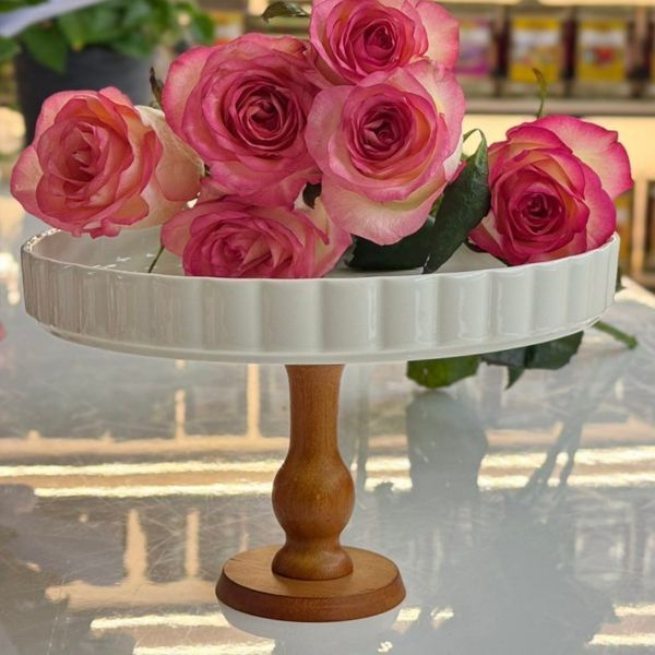 Подставка для торта на ножке, Olens &laquo;White kitchen&raquo;, 8030-324 8030-324 фото