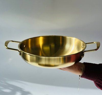 Миска с ручками 24*34*6,3 см Olens &laquo;Салат&raquo;, золотая, 2000 мл, 102-1366 102-1366 фото