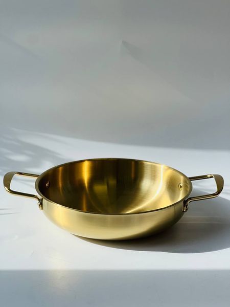 Миска з ручками 24*34*6,3см Olens "Салат" золота, 2000мл, 102-1366 102-1366 фото