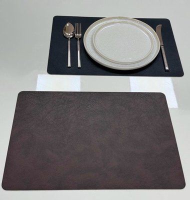 Підтарільник 45*30см Olens "Leather, чорний, коричневий (двосторонній) 102-1075 102-1075 фото