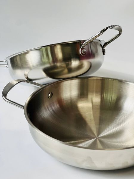 Миска с ручками 20&times;30&times;6,4 см Olens &laquo;Салат&raquo;, нержавеющая сталь, 1500 мл, 102-1363 102-1363 фото