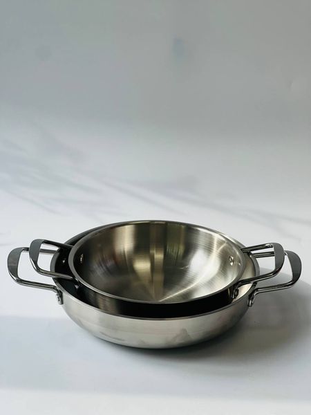 Миска с ручками 20&times;30&times;6,4 см Olens &laquo;Салат&raquo;, нержавеющая сталь, 1500 мл, 102-1363 102-1363 фото